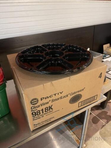 Case of 18" Smartlock Caterware Domes with Lids