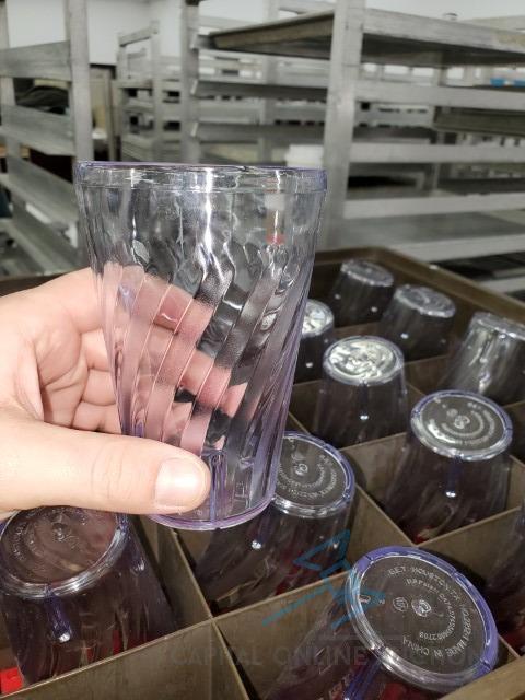 (40) Plastic Cups - includes racks