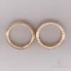 Matching Set of 2x 14kt Solid Yellow Gold Band Rings - 2