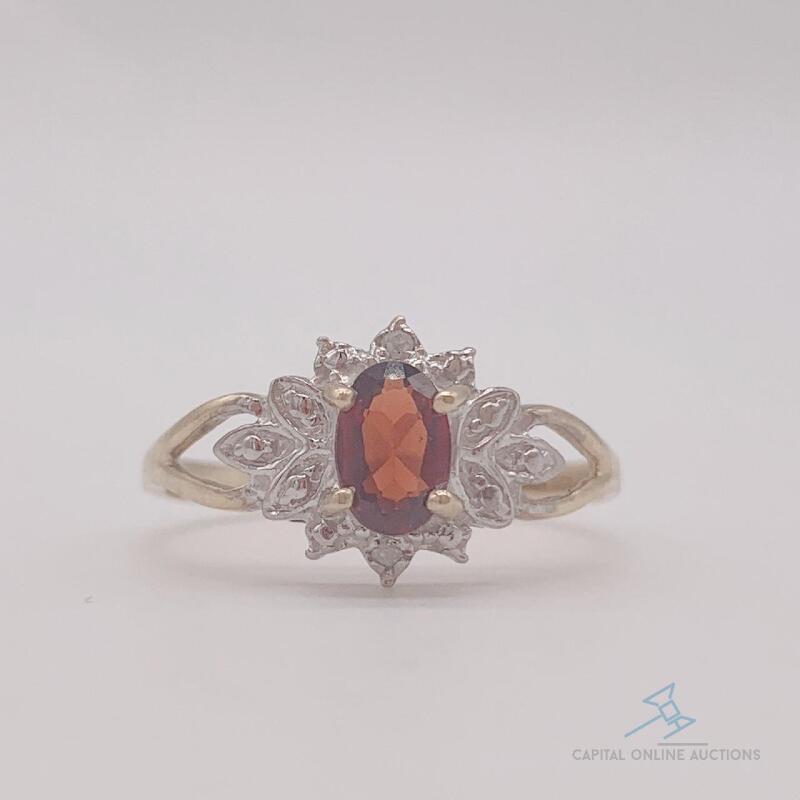 10kt Gold & Garnet Cocktail Ring