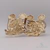 Unique 14kt Yellow Gold Double Mickey Mouse Ring