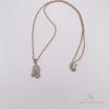 14kt Solid Yellow Gold Diamond Pendant & Chain! - 2