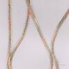 Stunning 14kt Tri- Colored Herringbone Chain Necklace - 2