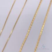 Two 14kt Solid Yellow Gold Chain Necklaces