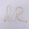 Two 14kt Solid Yellow Gold Chain Necklaces - 3