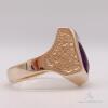 14kt Yellow Gold, Amethyst, & Diamond Ring - 3