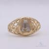 14kt Solid Yellow Gold "A" Ring