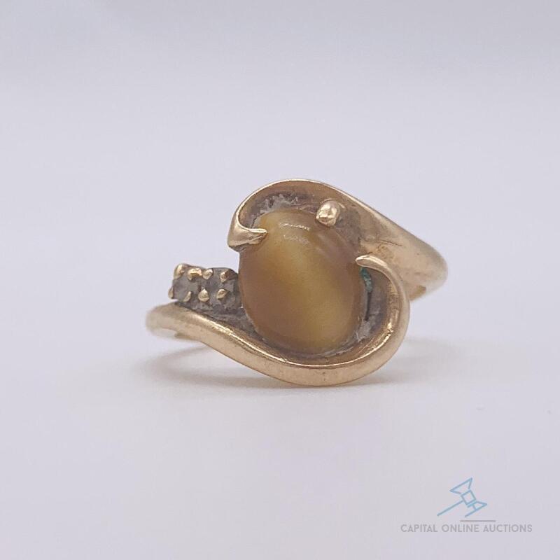 10kt Yellow Gold & Tigers Eye Ring