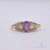 10kt Gold, Amethyst & Diamond Ring