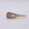 10kt Gold, Amethyst & Diamond Ring - 2