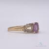 10kt Gold, Amethyst & Diamond Ring - 3