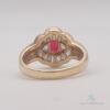 18kt Gold, Ruby, & Diamond Ring - 4