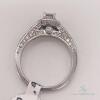 14kt Solid White Gold Diamond Engagement Ring - 4