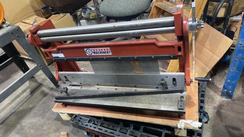 Central Machinery 30” Shear, Press Brake and Slip Roll
