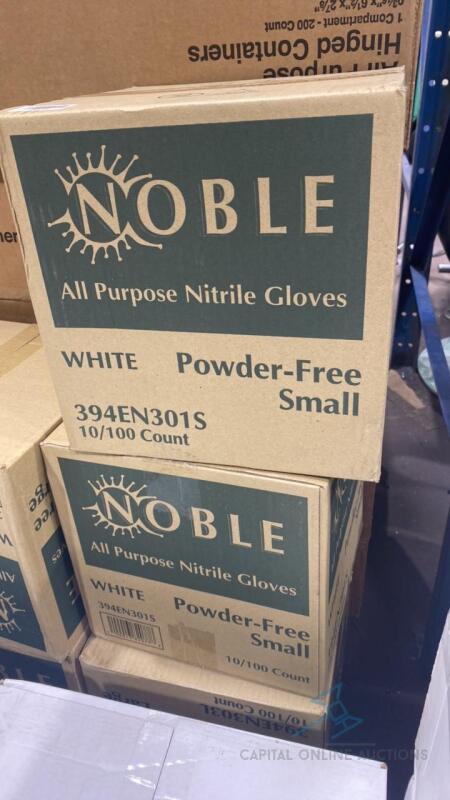 Case of Small Sized 10/100 Noble Nitrile Gloves