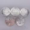 Group Lot of 5x Queen $5 Elizabeth- 1oz Pure Silver - 2