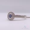 14kt Gold, Blue Sapphire, & Diamond Ring - 2