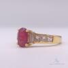 18kt Gold, Ruby, & Diamond Ring - 2