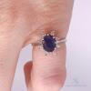 14kt Gold, Blue Sapphire, & Diamond Ring - 3