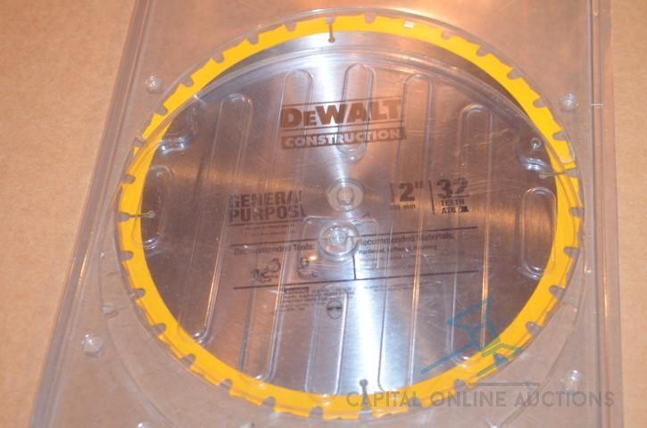 12" Dewalt General Purpose Blade 32 Teeth - NEW 1" Arbor