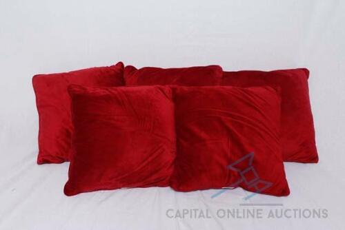 7 Red Pillows