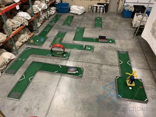 (9) Mini Golf Holes- Includes Accessories & Storage Cart