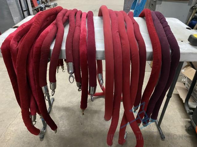 (20) MISC RED ROPES