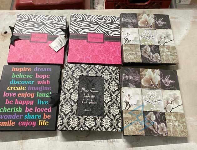 (6) 4X6 PHOTO ALBUMS