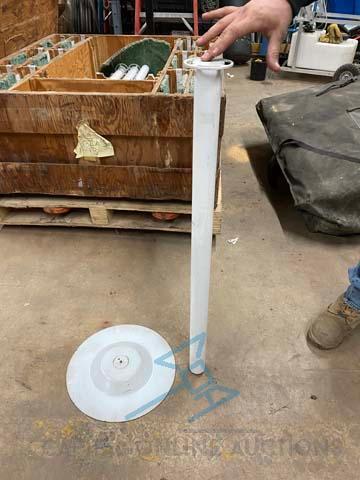 (15) WHITE 2PIECE STANCHIONS