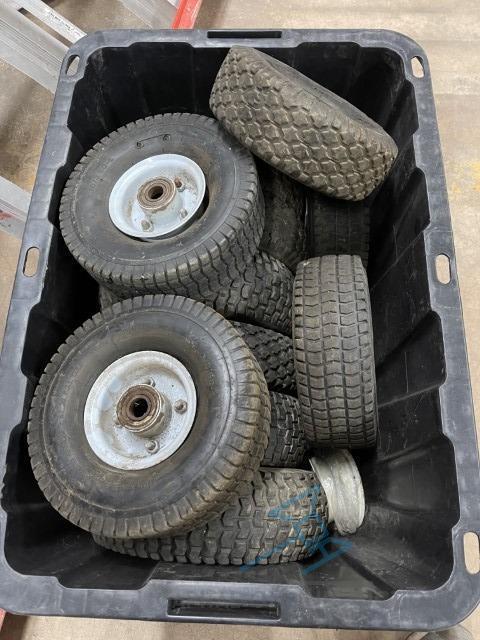 ASSORTED CART TIRES