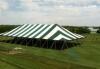 20'x40' White/Green Striped Pole Top Mid (TOP ONLY)