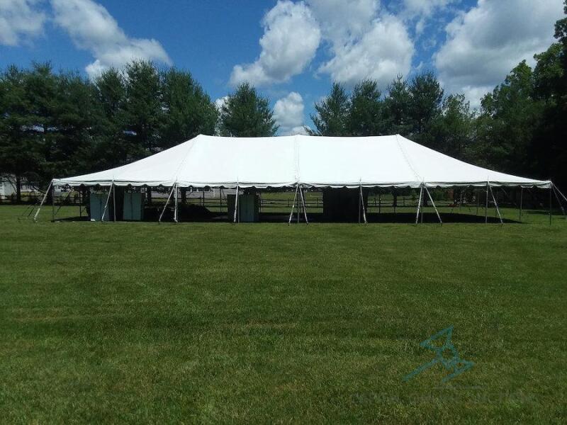 40'x40' 2 Piece White Pole Top (TOP ONLY)