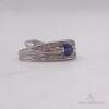 14kt Gold, Blue Sapphire, & Diamond Ring - 3