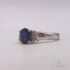 14kt Gold, Blue Sapphire, & Diamond Ring - 2