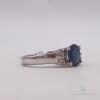 14kt Gold, Blue Sapphire, & Diamond Ring - 3