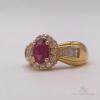 Gorgeous 18kt Gold, Ruby, & Diamond Cocktail Ring - 2