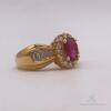 Gorgeous 18kt Gold, Ruby, & Diamond Cocktail Ring - 3