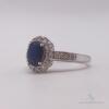 14kt Gold, Blue Sapphire, & Diamond Ring - 2