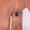 14kt Gold, Blue Sapphire, & Diamond Ring - 4