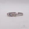 14kt Solid White Gold Diamond Band Ring - 2