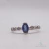 14kt Gold, Blue Sapphire, & Diamond Ring