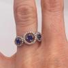 14kt Gold, Blue Sapphire, & Diamond Ring - 4