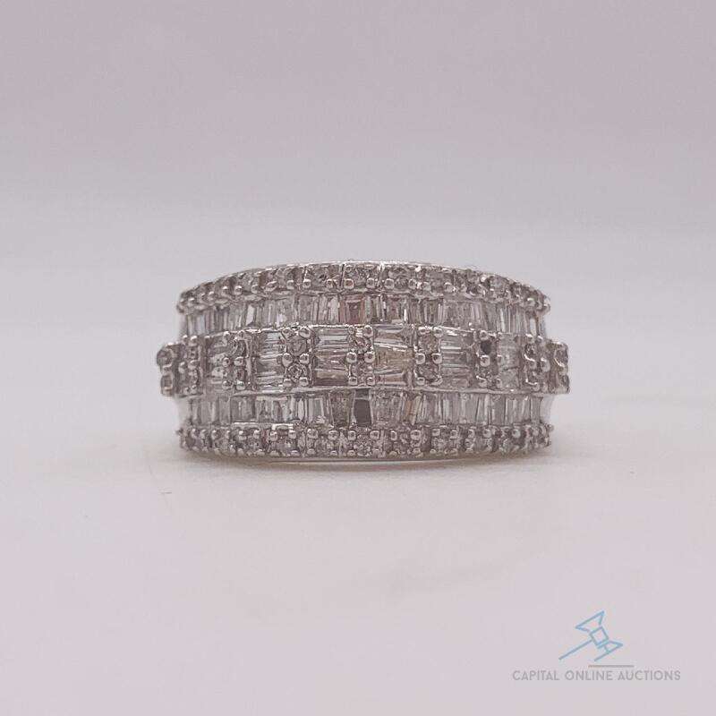 Amazing 14kt White Gold Diamond Band Ring