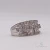 Amazing 14kt White Gold Diamond Band Ring - 2