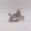 14kt Solid White Gold Diamond Ring