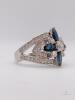 14kt Gold, Blue Sapphire, & Diamond Ring - 3