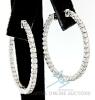 Sparkling 5.0 Carat Diamond Hoop Earrings in 14kt Gold - 2