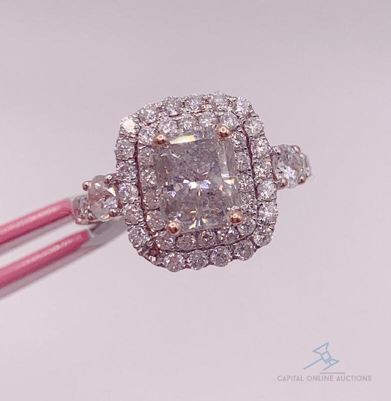 3.0 Carat Diamond Engagement Ring in 18kt Rose Gold