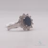 14kt Gold, Blue Sapphire, & Diamond Ring - 3