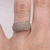 14kt Solid White Gold & Diamond Ring - 4